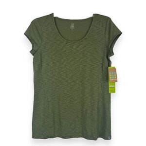 Title Nine Henerala 2.0 StinkStopper Green Athletic Hiking Travel Tee NWT S